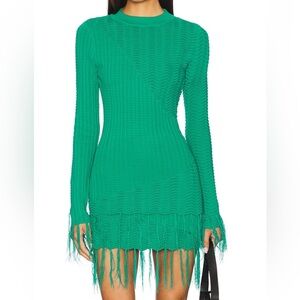 Revolve | Yellow the Label Teal Fringe Dress